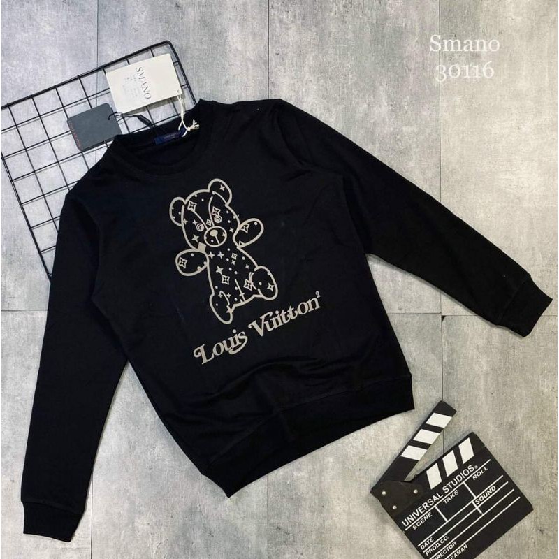 áo nỉ gấu phản quang 2 màu đen trắng | BigBuy360 - bigbuy360.vn