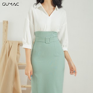 Đầm phối phụ kiện DA638 GUMAC