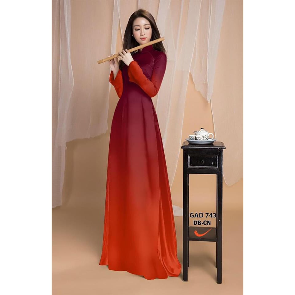 Vải áo dài màu ombre