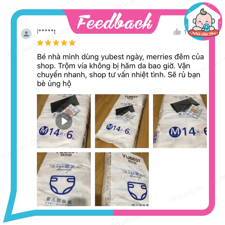 Bỉm Yubest FREESHIP Tã YUBEST Gold/ Angel nội địa Trung quần/dán S90, M84, L78, XL72, XXL66 Nhà của Su