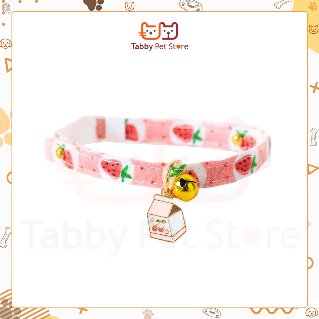 Vòng cổ cho mèo chó thú cưng có chuông lục lạc hình cute cao cấp giá rẻ - Tabby Pet Store
