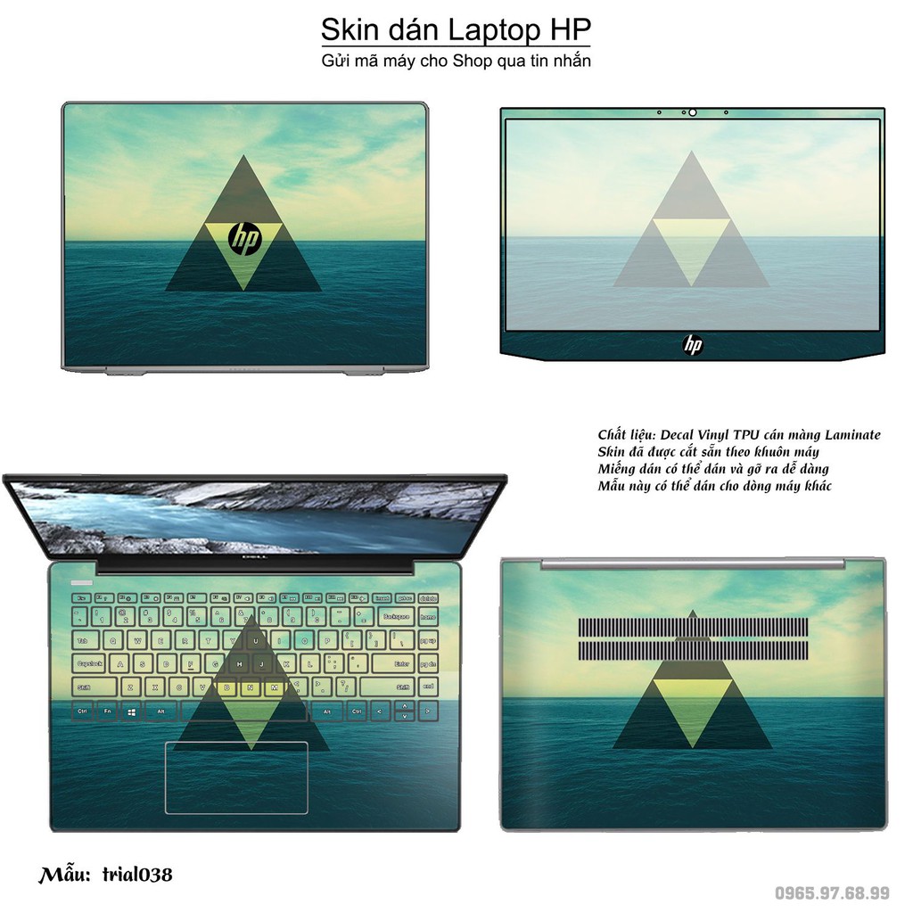 Skin dán Laptop HP in hình Đa giác _nhiều mẫu 7 (inbox mã máy cho Shop)