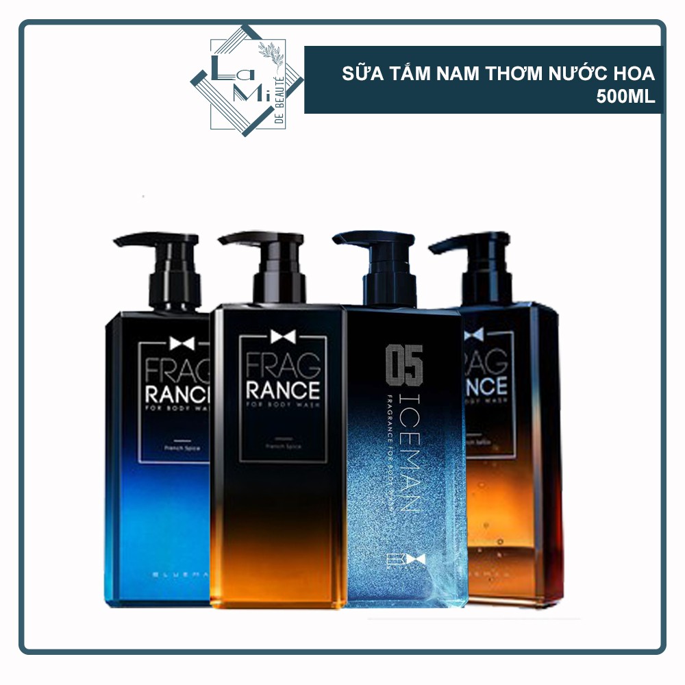 SỮA TẮM NAM THƠM BLUEMAN TINH CHẤT NƯỚC HOA THƠM CỰC LÂU TRÊN DA