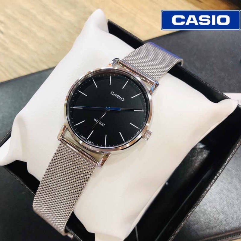 Đồng hồ Nam Casio MTP-E171M, đồng hồ chính hãng, dây mesh