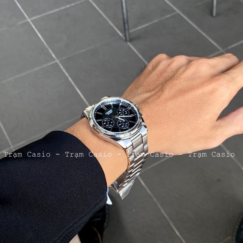 Đồng hồ Casio Nam MTP-1375D-1A màu đen hàng REAL