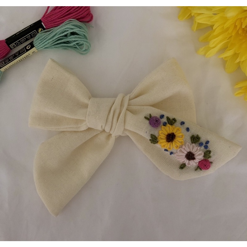 Dây cột tóc thêu tay