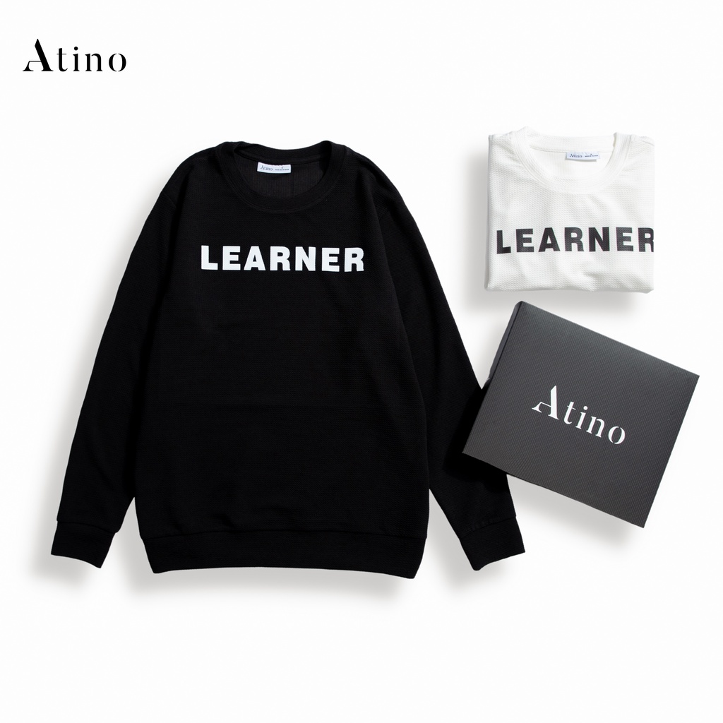 Áo thun dài tay nam LEARNER ATINO vải thun cao cấp chuẩn form AN0502
