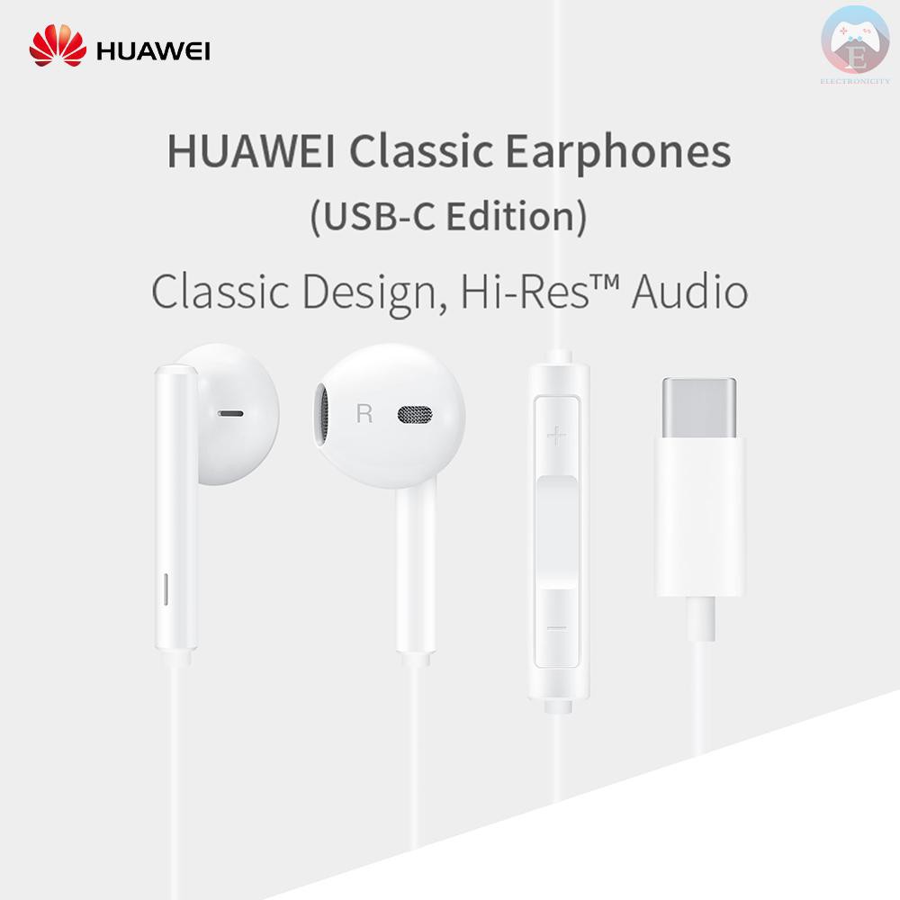 Ê HUAWEI CM33 Classic Earphones (USB-C Edition) Half In-ear Corded Headset Handsfree Hi-Res High-Resolution Audio Immers