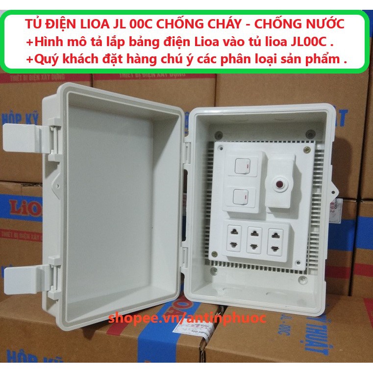 Tủ điện nhựa ngoài trời Lioa JL 00C (loại lớn) & JL 00B (loại nhỏ) Tủ điện chống nước