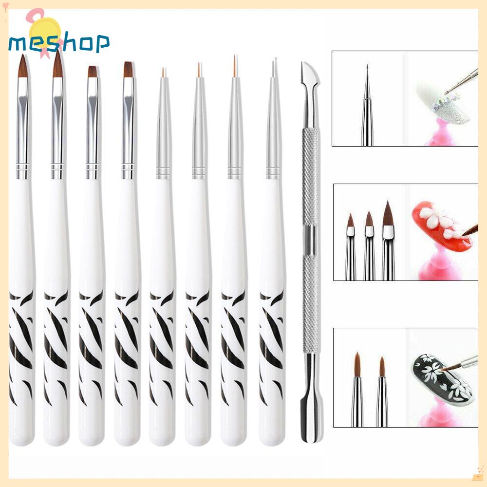 ❦Tôi❦ Set 9 Cọ Vẽ Trang Trí Móng Tay Nghệ Thuật Thời Trang Dành Cho Nữ