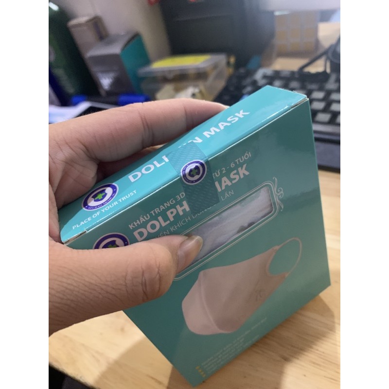 Khẩu trang 3D DOLPHIN MASK hoạ tiết khủng long dễ thương - DÀNH CHO BÉ TỪ 6 TUỔI TRỞ XUỐNG | BigBuy360 - bigbuy360.vn