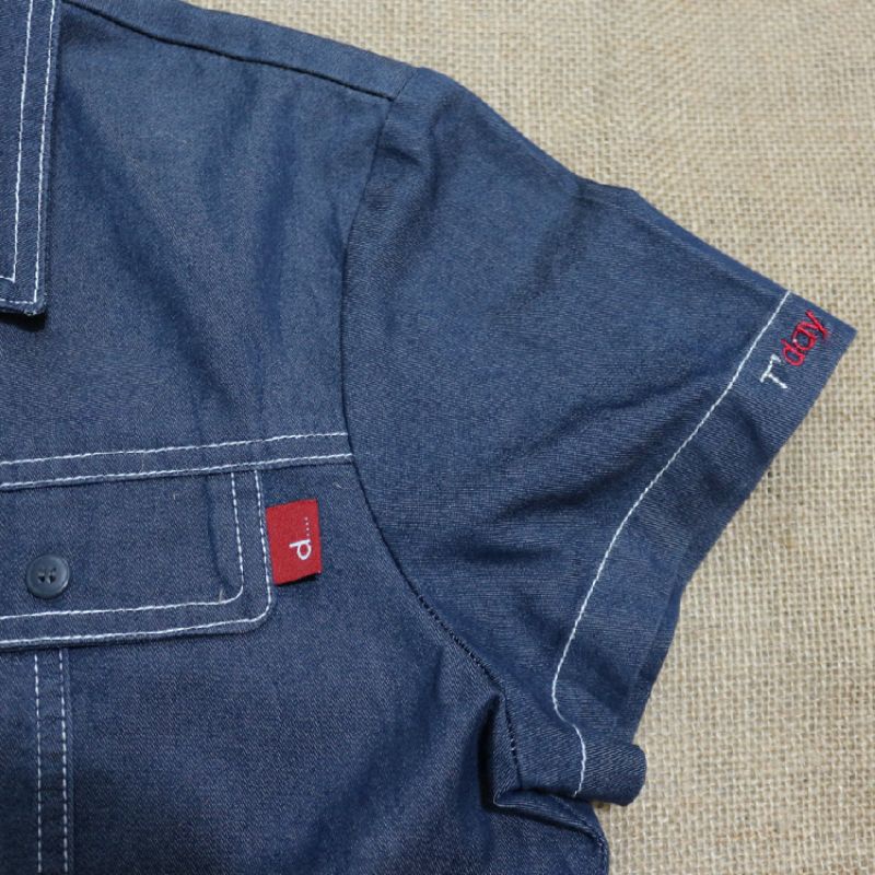 Váy sơmi denim dáng suôn THE DAY GIRLS dày dặn | BigBuy360 - bigbuy360.vn