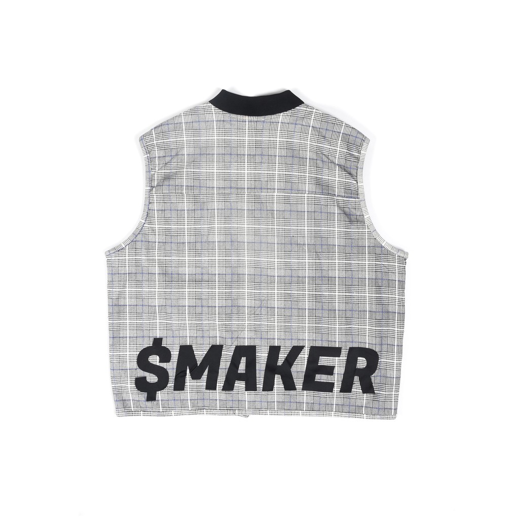 Áo Hoodie Jacket Sweater kèm Vest 2in1 Local Brand, màu xám chất cotton Unisex - "CHECKERED" UTILITY