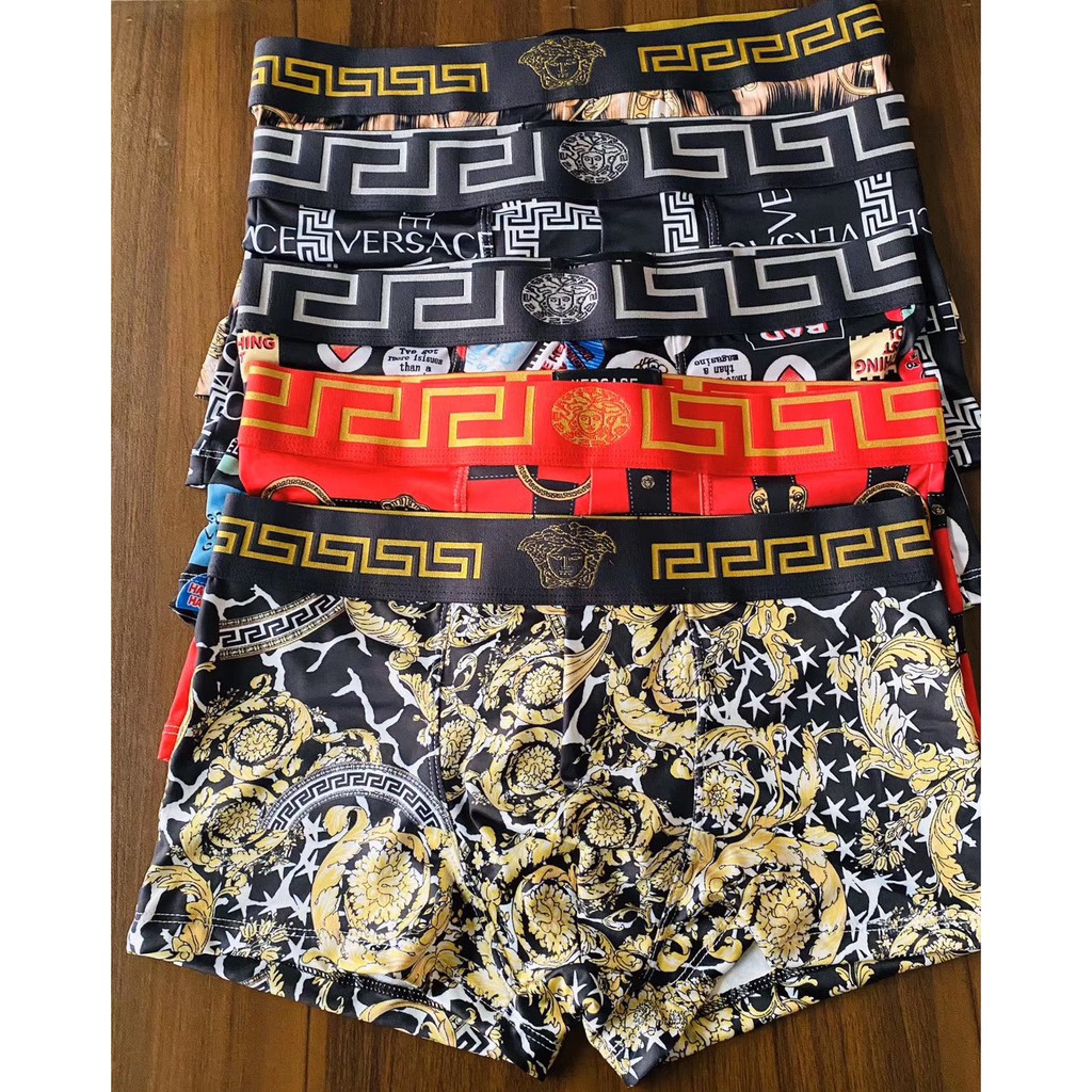 [free ship 50k + che tên đơn hàng] QUẦN LÓT BOXER NAM THUN LẠNH HOA VĂN CAO CẤP (HÌNH THẬT)