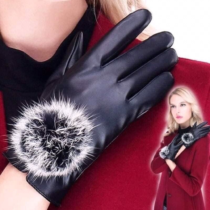 găng tay da nữ cảm ứng