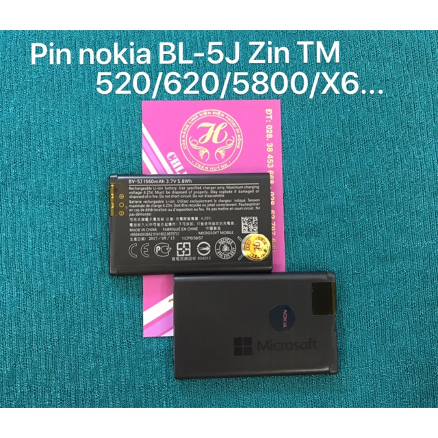 Pin Nokia BL-5J Zin theo máy