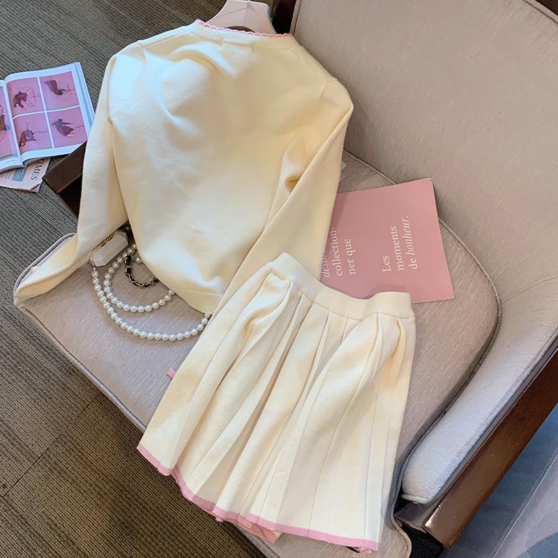 Bộ Áo Dệt Kim Phối Chân Váy Thời Trang Xinh Xắn Cho Nữ set đồ nữ  tao bao