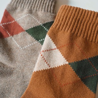 Tất cao cổ quả trám Classic Argyle