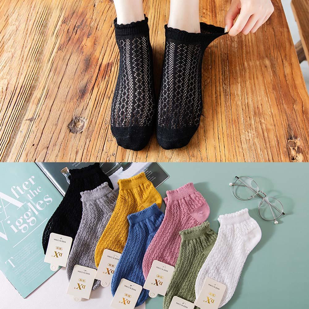 Vớ Cổ Thấp Màu Sắc Đơn Giản Phong Cách Nhật Bản Cho Nữ