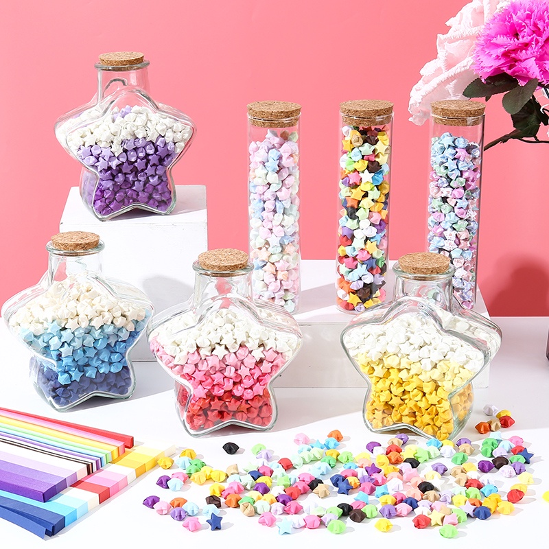 Bộ 540 Tờ Giấy Xếp Hình Origami Nhiều Màu Sắc
