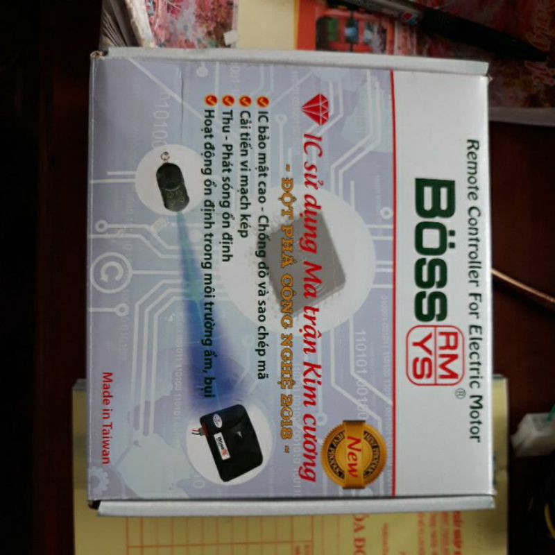 Bộ điều khiển cửa cuốn BOSSDOOR Tân Trường Sơn Zin mã nhảy ma trận chống sao chép