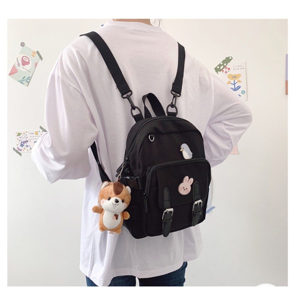 Balo Mini + TẶNG STICKER  𝑭𝑹𝑬𝑬𝑺𝑯𝑰𝑷  Balo Ulzzang cao cấp Chống Nước - B06