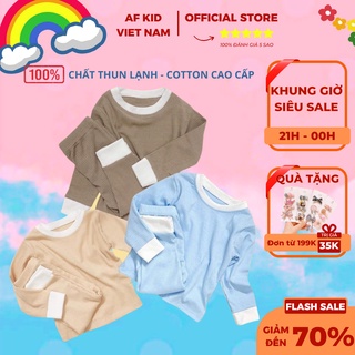 Bộ body dài tay cho bé trai bé gái chất len tăm mềm mịn cho bé trai bé gái AF KID