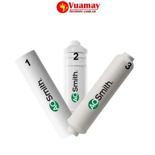 Bộ lõi lọc AO Smith Số 1+2+4[Máy K400]