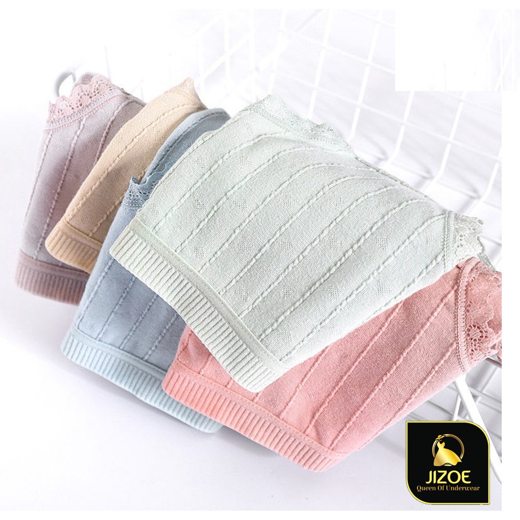 [Mã WASTDEP giảm 5K đơn bất kì] Quần lót nữ cotton cạp cao viền ren cao cấp kháng khuẩn giá siêu rẻ QLT11 | BigBuy360 - bigbuy360.vn