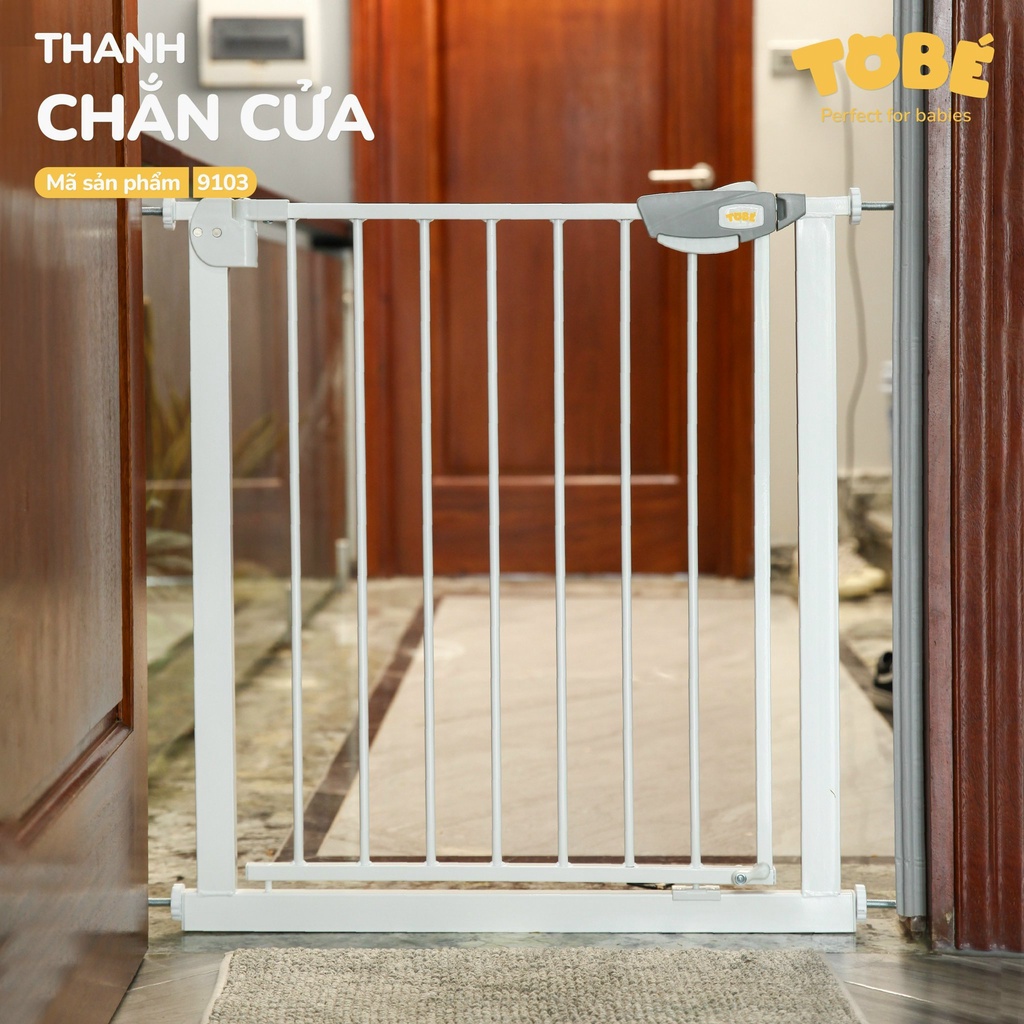 Thanh chắn cửa cầu thang tobe siêu tiện lợi, không cần khoan đục cao cấp an toàn bảo vệ cho bé hàng chính hãng 9103