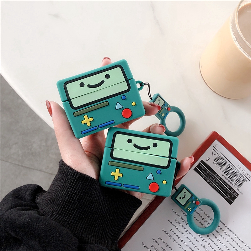 Vỏ Bảo Vệ Hộp Sạc Tai Nghe AirPods Pro Chất Liệu Silicone Họa Tiết Hoạt Hình Adventure Time BMO