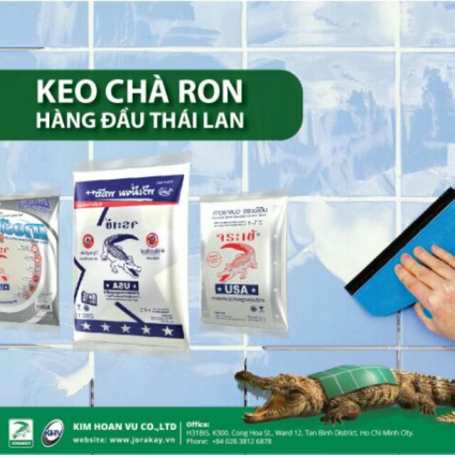 Keo chà ron gạch nhãn hiệu cá sấu