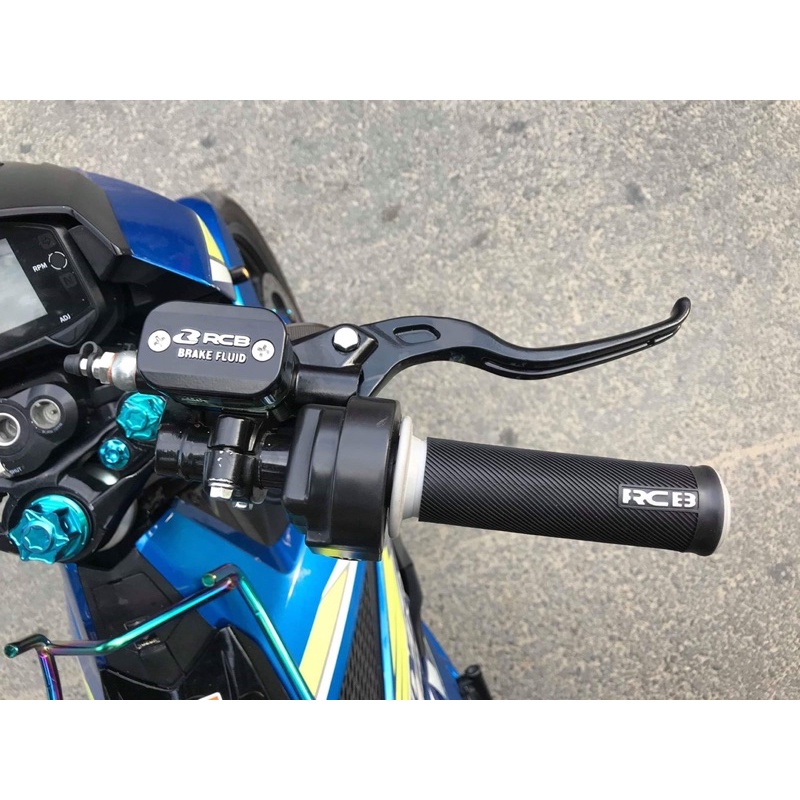 Cùm tay phanh - Tay côn RCB 14mm bình dầu liền chính hãng RCB lắp mọi loại xe