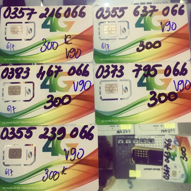 Sim V90 số đẹp đăng kí sẵn gói cước V90