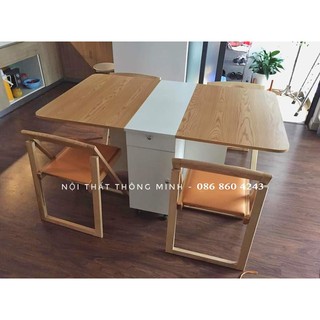 BÀN ĂN THÔNG MINH GẤP GỌN + 2 GHẾ