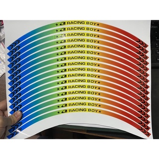 BỘ DECAL RACING PHẢN QUANG DÁN VÀNH RCB (TEM CHỈ VÀNH)