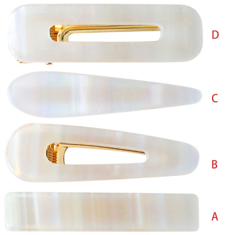 Kẹp Tóc Mái Bằng Nhựa Acrylic Nhiều Màu Sắc Thời Trang Cho Nữ