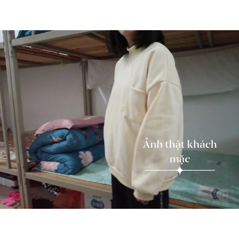 Áo nỉ bông cao cổ mềm mịn | BigBuy360 - bigbuy360.vn