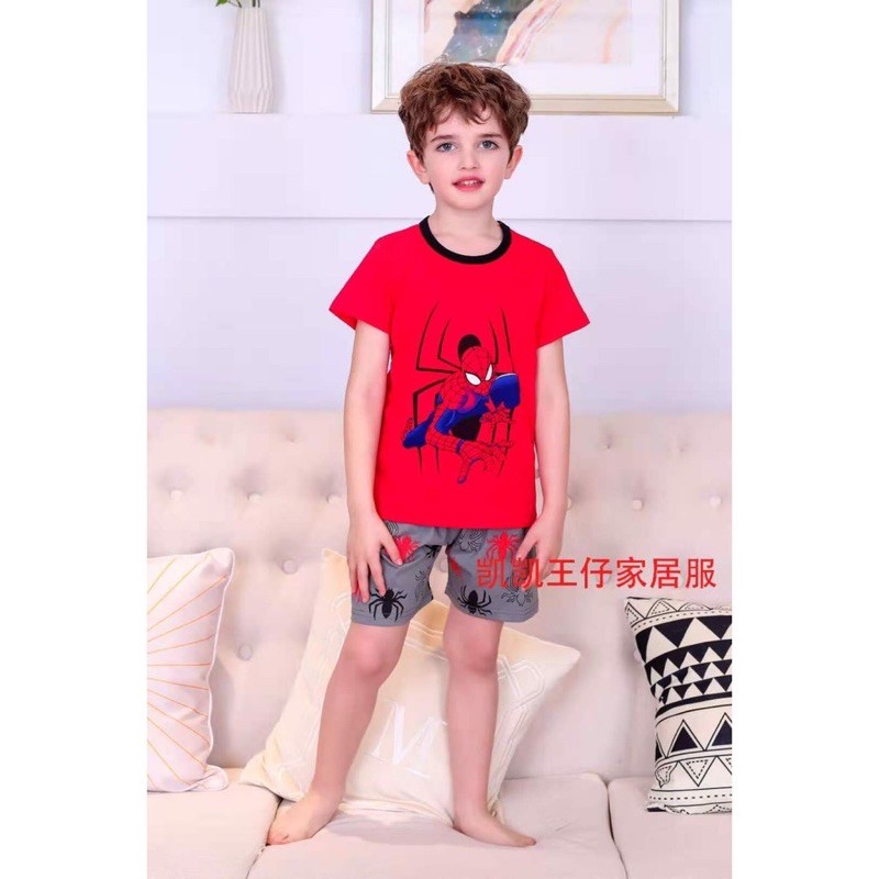 Quần áo trẻ em, bộ cộc tay cho bé trai XuXu Kids chất cotton size từ 10 đến 16kg