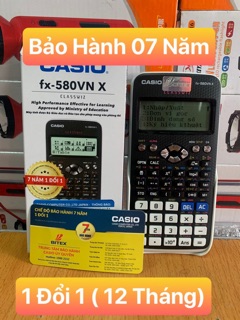 MÁY TÍNH Casio FX 580VNX (Bảo Hành 07Năm 1 đổi 1) Casio 580VN X