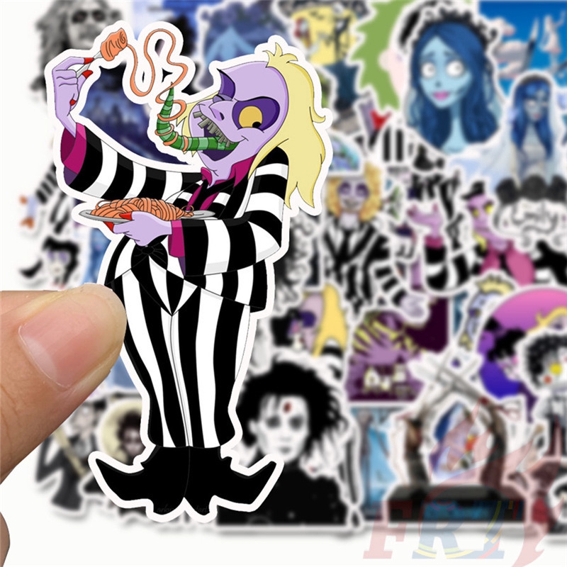 ❉ Tim Burton Classical Movie - Series 01 Edward Scissorhands Corpse Bride Stickers ❉ 50Pcs/Set DIY Fashion Waterproof Doodle Decals Stickers