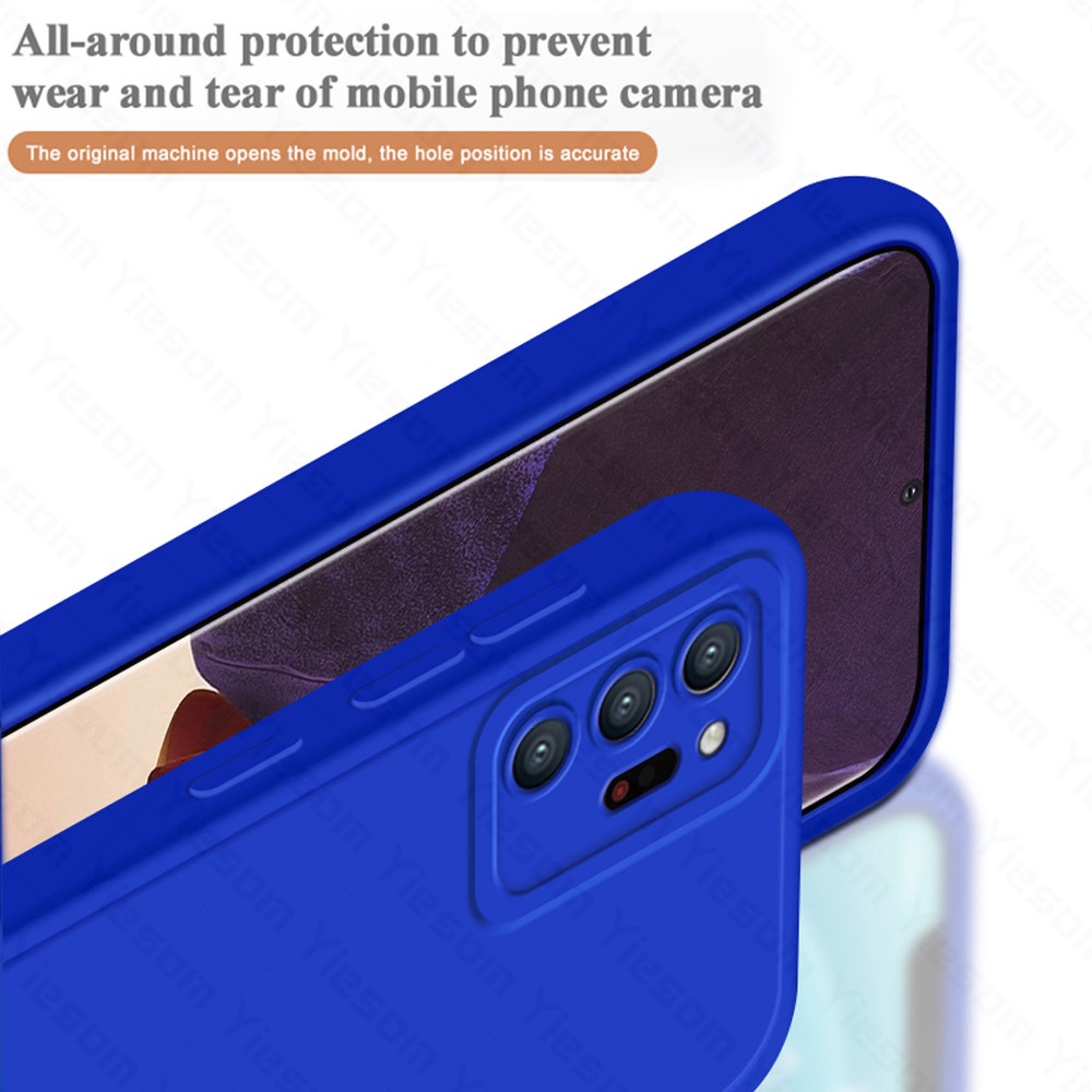 Ốp Điện Thoại Silicon Mềm Màu Trơn Bề Mặt Nhám Bảo Vệ Camera Dành Cho Samsung Galaxy Note 20 Ultra Note 10 Lite Plus A81