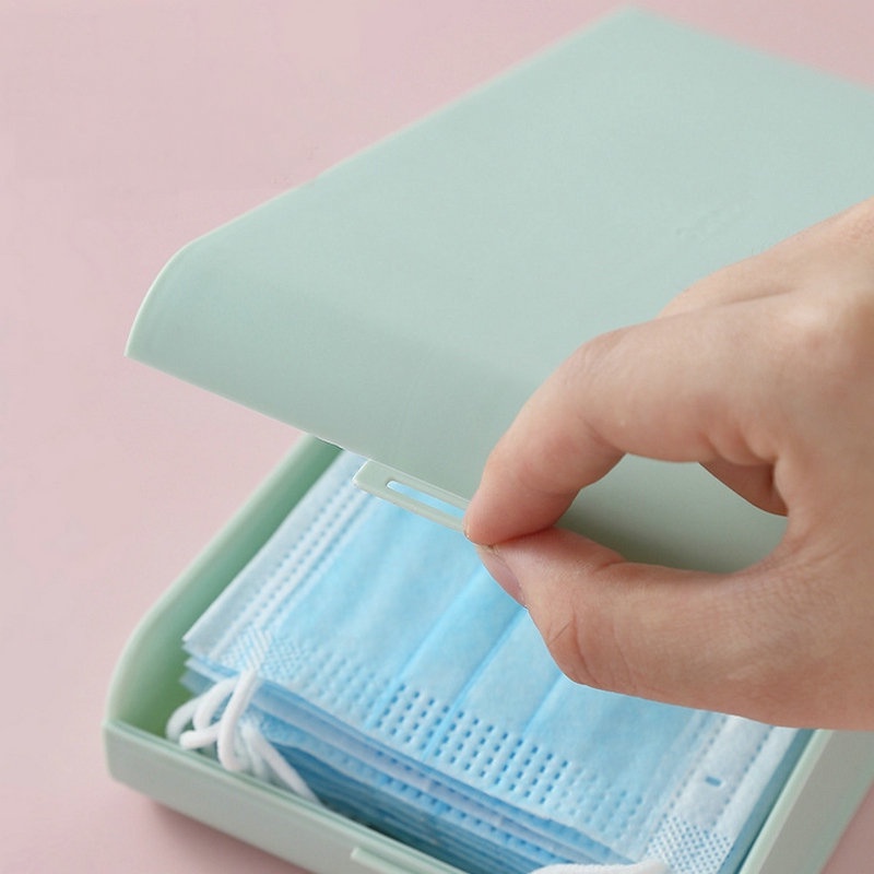 Hộp Đựng Khăn Giấy/ Khẩu Trang Bằng Nhựa Chống Bụi Chống Ẩm Sức Chứa Lớn Đa Năng