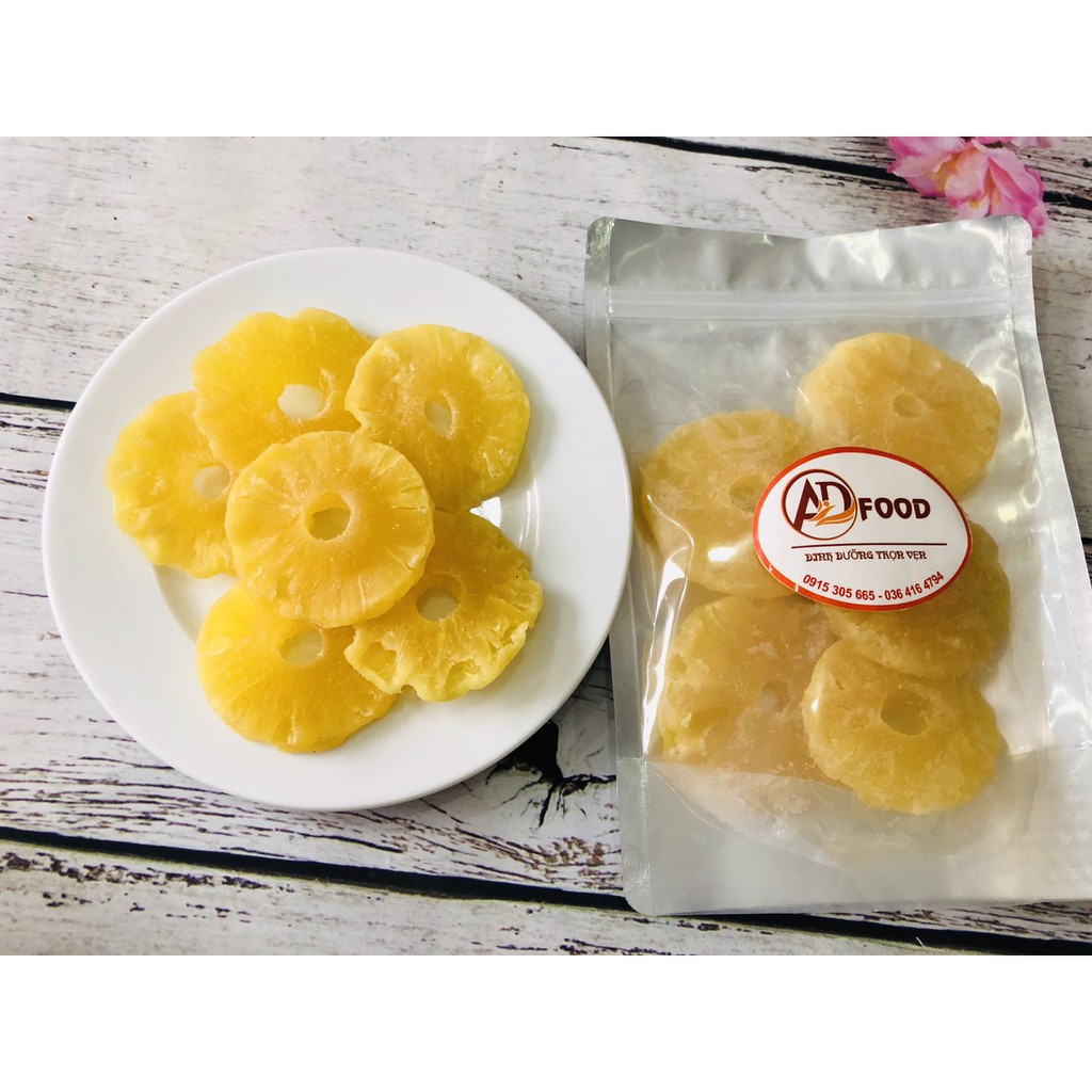 100g dứa sấy dẻo Thái Lan (thơm sấy dẻo)