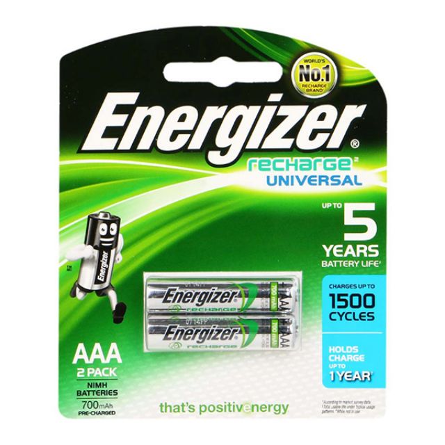 Pin sạc AA,AAA Energizer 700 ,800,1300,2300mAh vỉ 2 viên