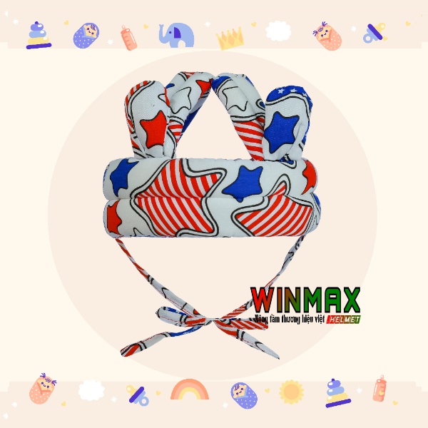 > Mũ Bảo Hiểm Tập Đi Cho Bé Siêu Cute 06 Tháng Đến 36 Tháng Tuổi, Bảo Hành 06 Tháng