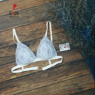 Áo lót bralette đơn giản màu xanh lơ