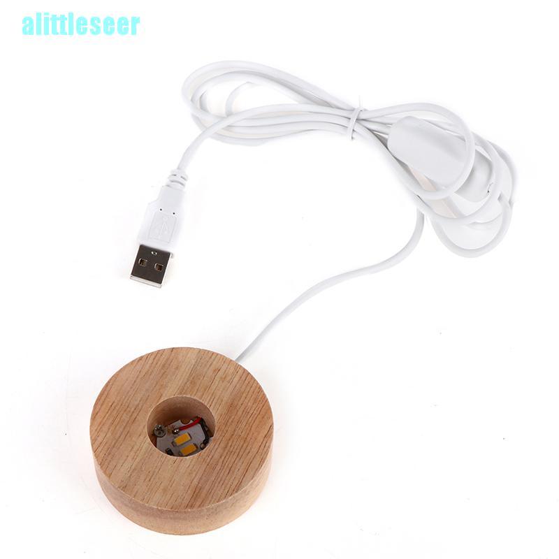 Đế Gỗ Có Đèn Led Xoay Được Tiện Dụng