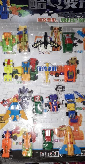 Set 16 mô hình xe và máy bay lắp ráp robot 38001 hoặc 38002 rất đẹp