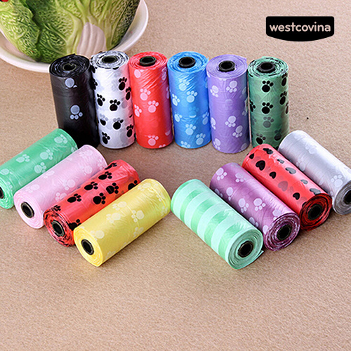 Bộ 15 Cuộn Túi Đựng Chất Thải Cho Thú Cưng